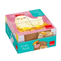 Goula 4 Cubic Puzzle Animales Outlet