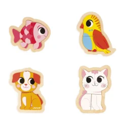 Janod 4 Puzzles Evolutivos: Animales De Compania Best Sale