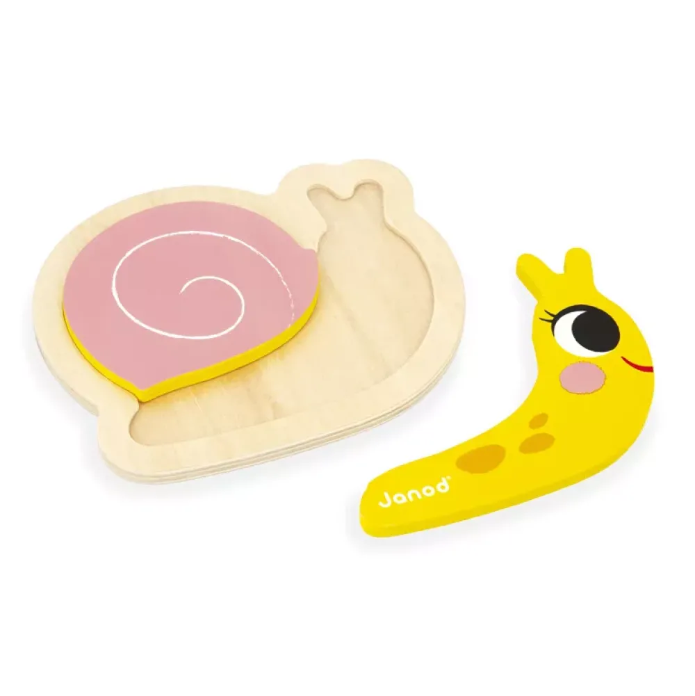 Janod 4 Puzzles Evolutivos: Jardin Flash Sale