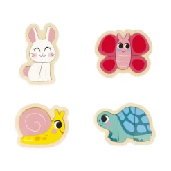 Janod 4 Puzzles Evolutivos: Jardin Flash Sale