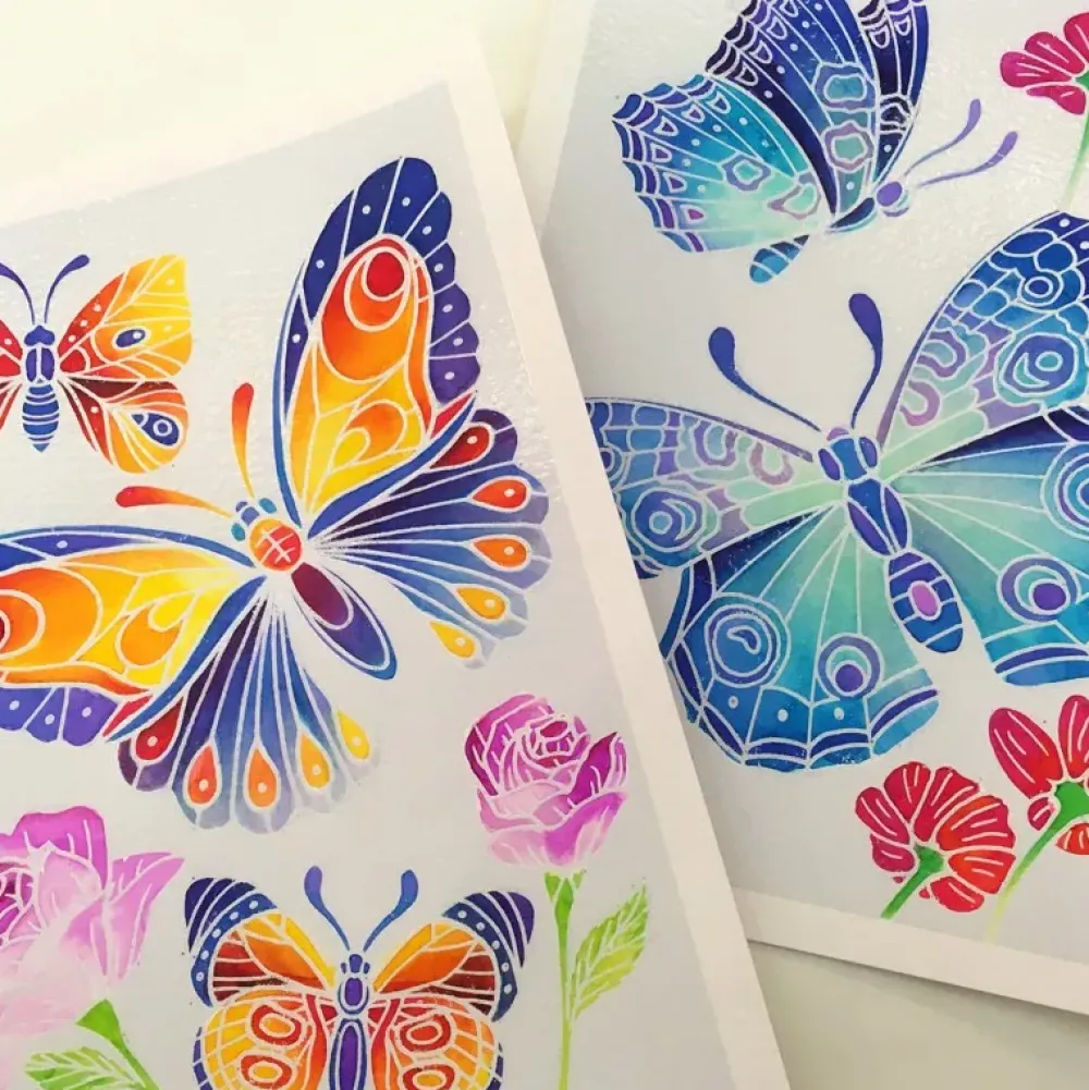 SentoSphère Aquarellum Junior Mariposas Y Flores Best Sale