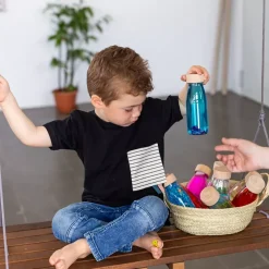 Petit Boum Botella Sensorial Flotante Azul Discount