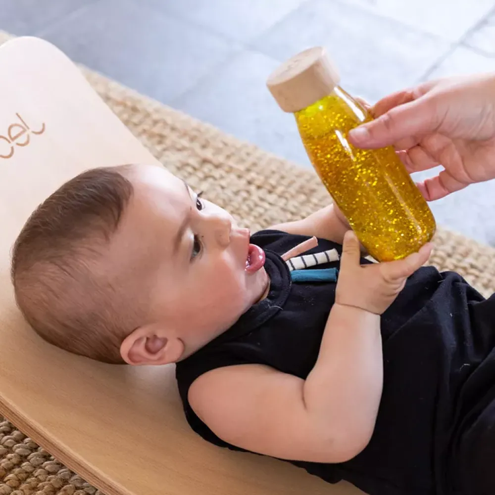 Petit Boum Botella Sensorial Flotante Amarilla Discount