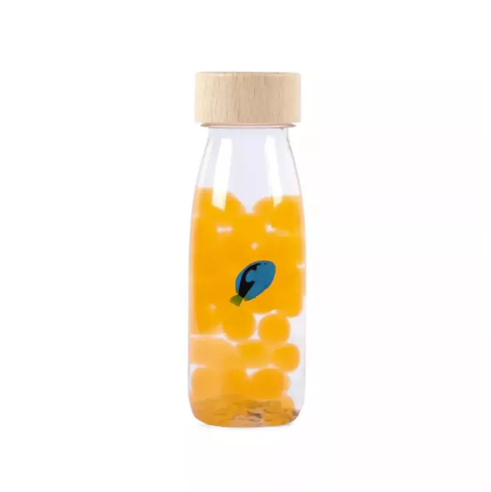 Petit Boum Botella Sensorial Sonidos Pez Naranja New