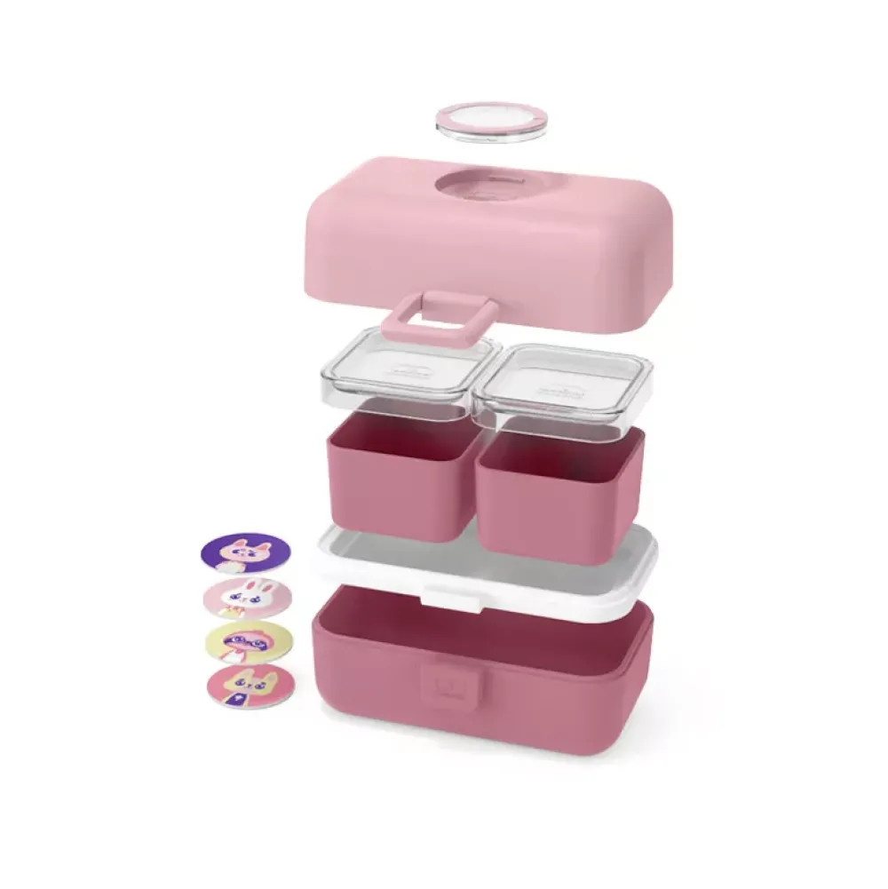 Monbento Caja Merienda Tresor Rosa Blush Cheap