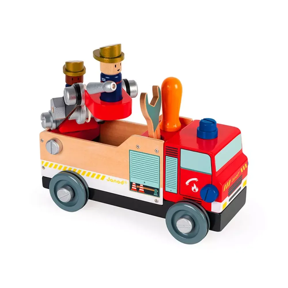 Janod Camion De Bomberos Brico Kids New