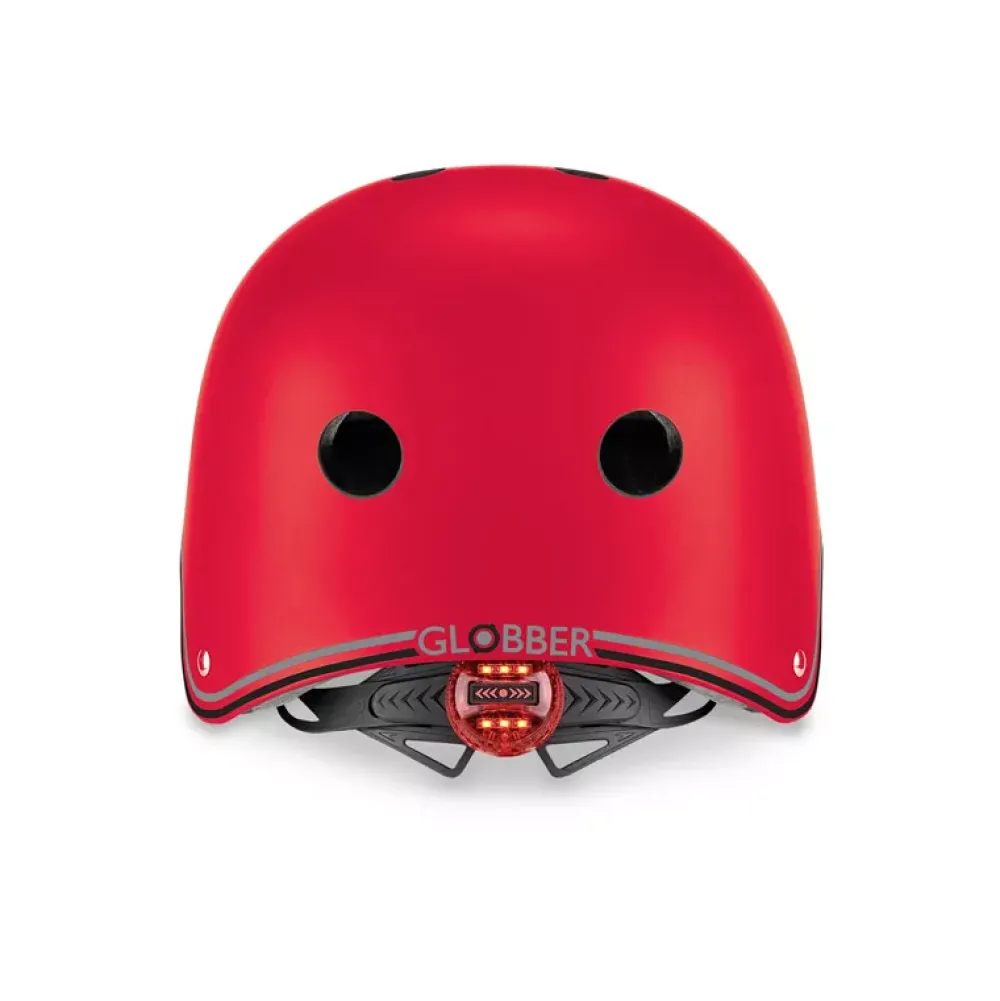 Globber Casco Junior Con Luces Rojo New