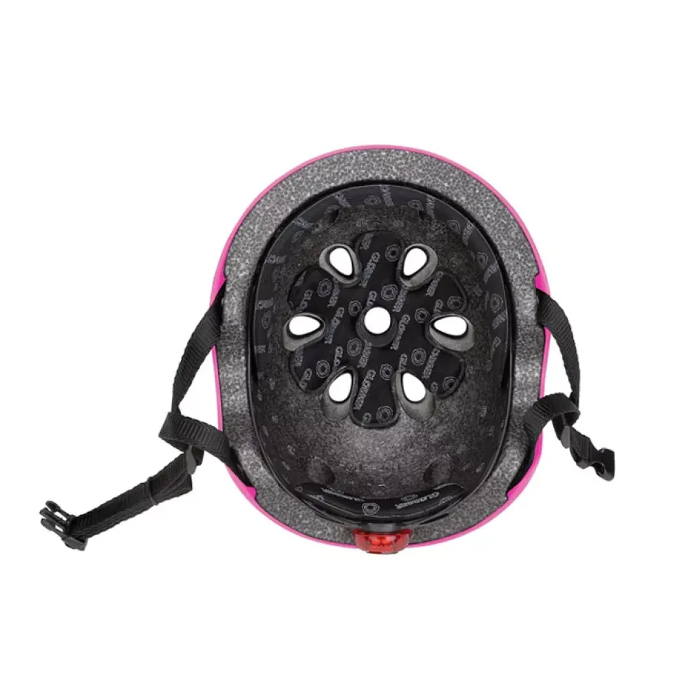 Globber Casco Junior Con Luces Rosa Best