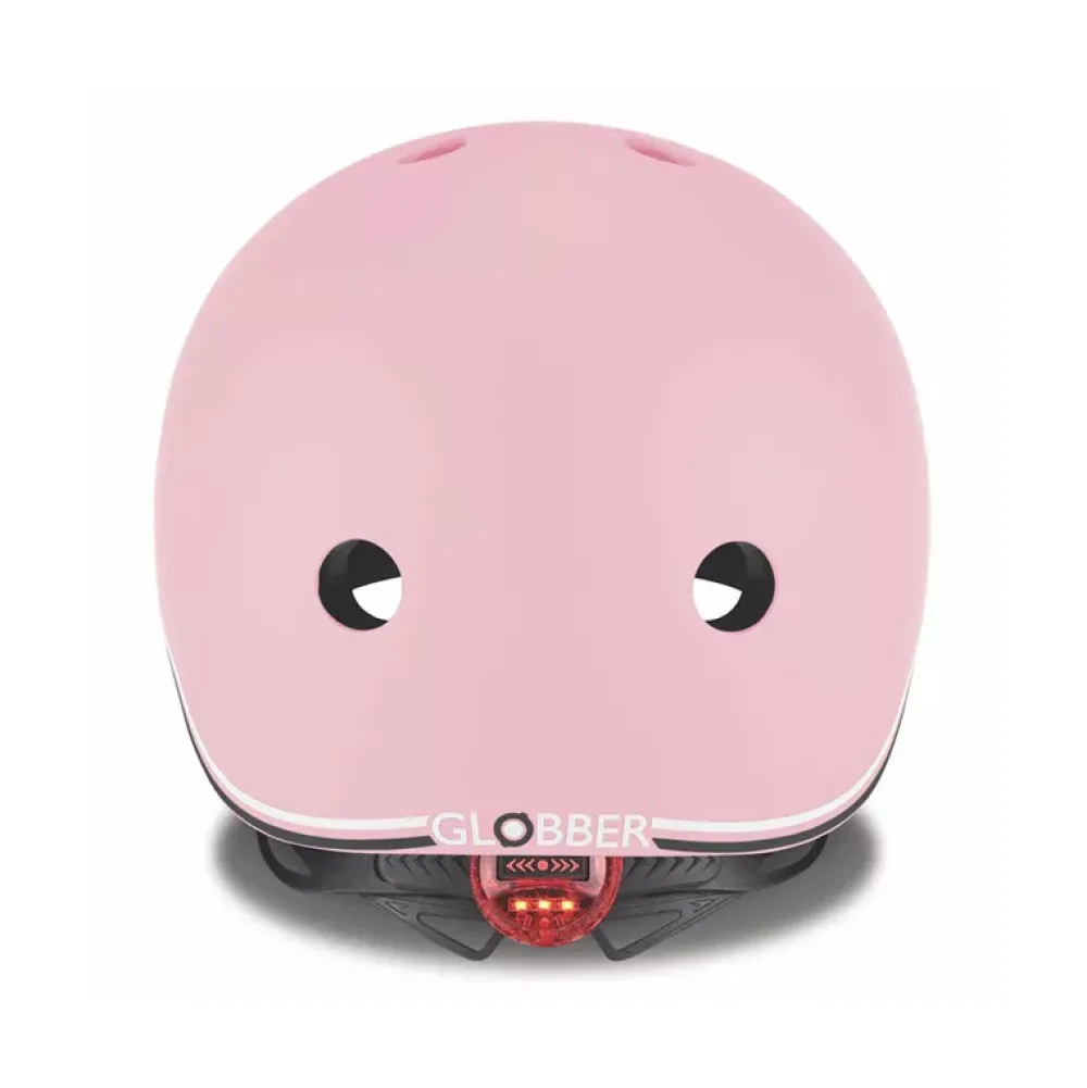 Globber Casco Pequeno Con Luces Rosa Pastel Hot
