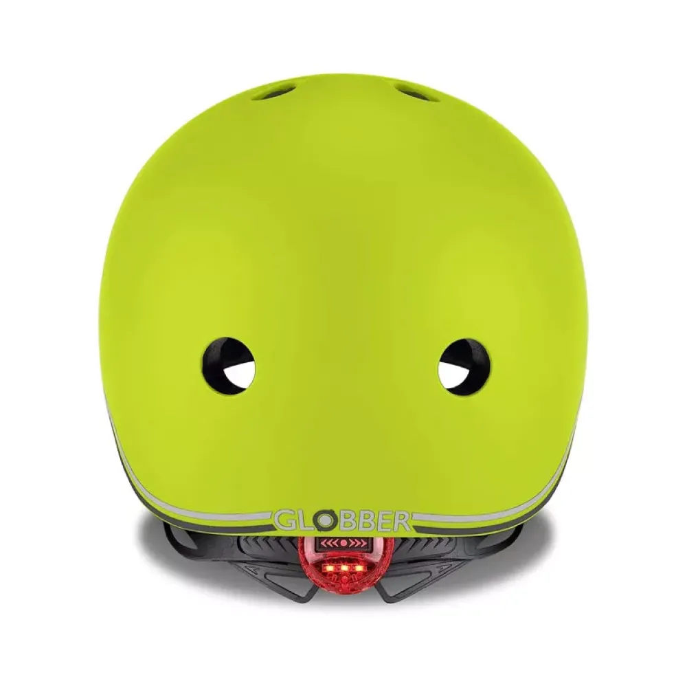 Globber Casco Pequeno Con Luces Verde Hot
