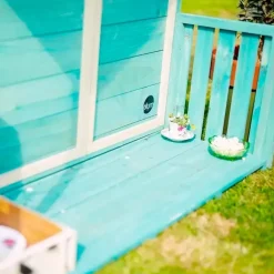 Plum Casita De Madera Para Jardin Azul Teal Best Sale