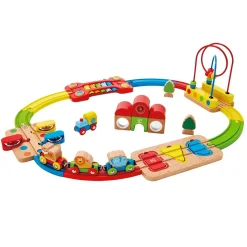 Hape Circuito Infantil: Tren Musical Con Encajable Y Pasabolas Clearance