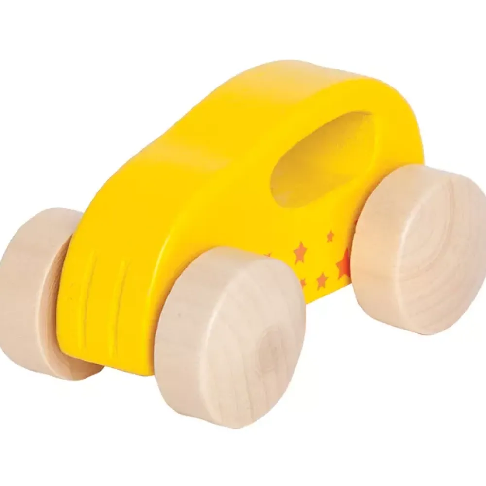 Hape Coche De Madera Amarillo Cheap