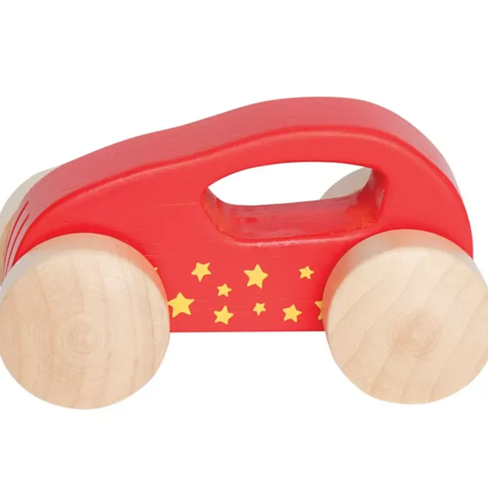 Hape Coche De Madera Rojo Flash Sale