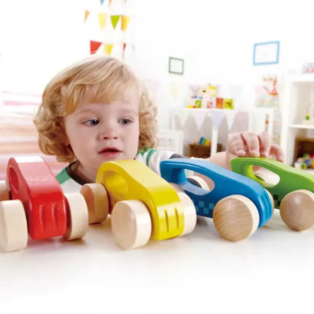 Hape Coche De Madera Rojo Flash Sale