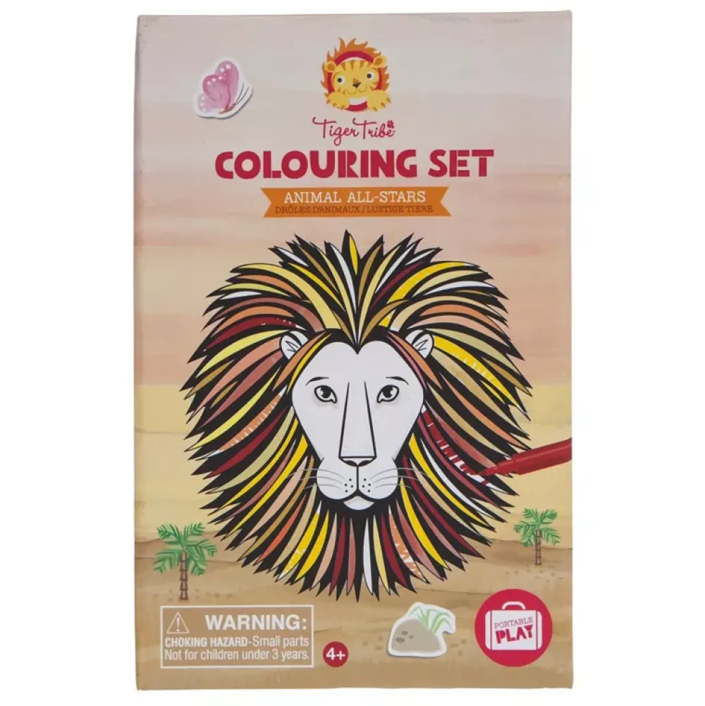 Tiger Tribe Colouring Set: Animales Best