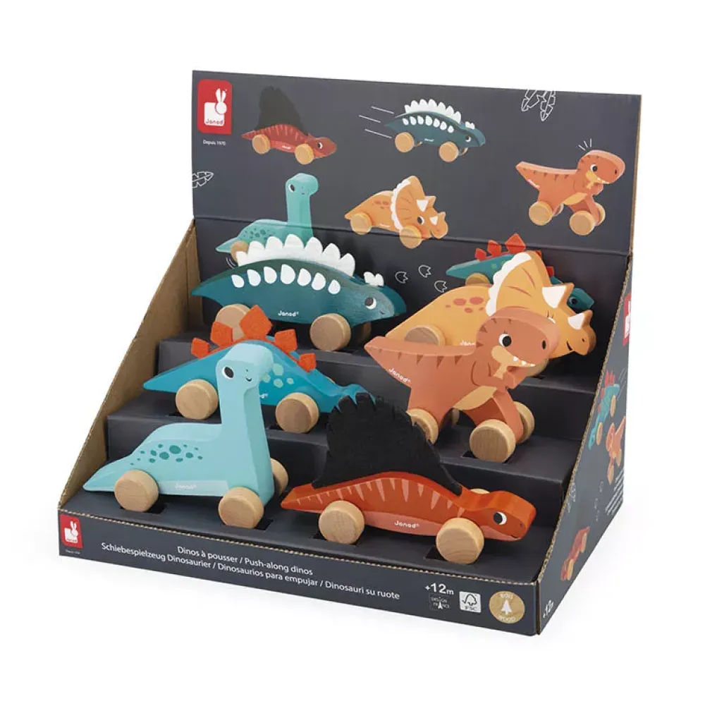 Janod Dino: Coche T-Rex Store