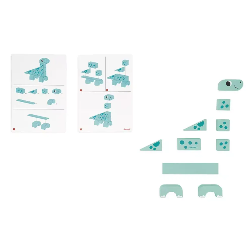 Janod Dino: Cubikosaurus Juego De Construccion Cheap