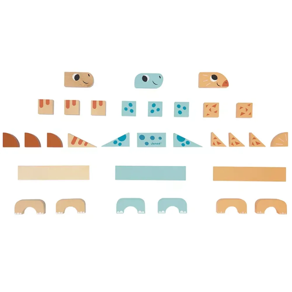 Janod Dino: Cubikosaurus Juego De Construccion Cheap