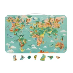 Janod Dino: Planisferio Magnetico Dinosaurios Fashion
