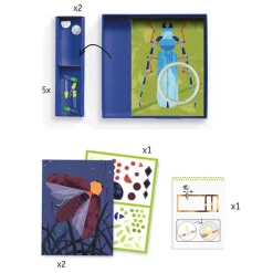 Djeco Factory Tarjetas Luminosas: Insectarium Fashion