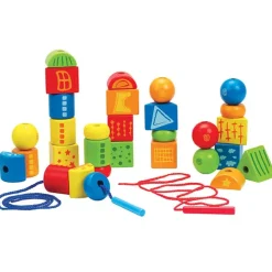 Hape Juego De Ensartar Formas Y Colores New