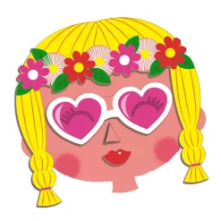 Janod Magnetibook Crazy Girl Faces Outlet