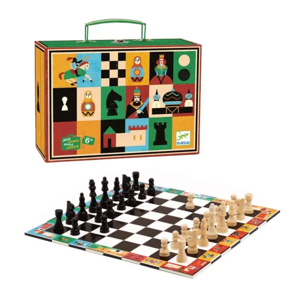 Djeco Maletin Juego De Ajedrez Y Damas Hot