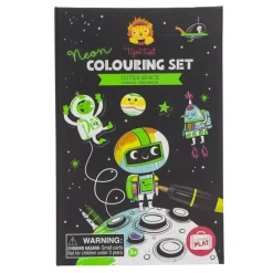 Tiger Tribe Neon Colouring Set: Espacio Outlet