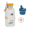 Tutete Pack Botella Acero Dinos World 500 Ml Con Tapon Boquilla Online