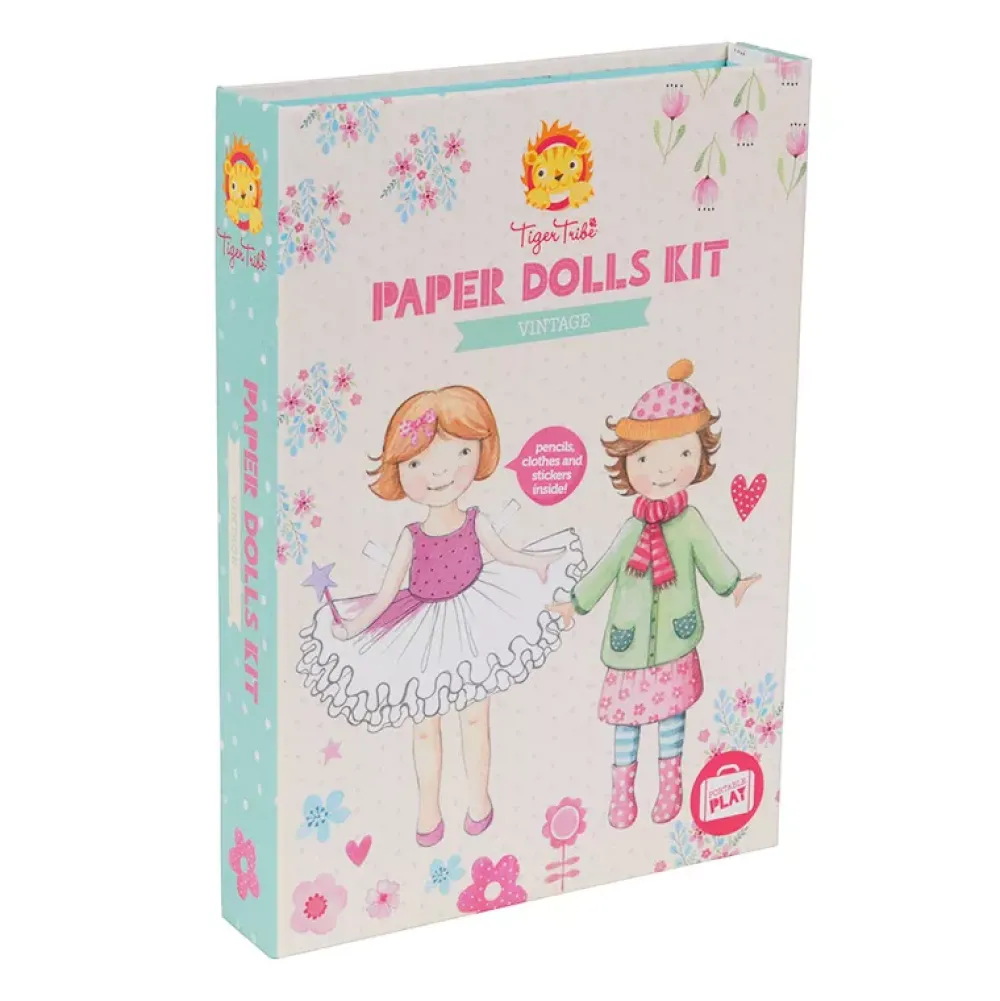 Tiger Tribe Paper Dolls Kit: Munecas Recortables Vintage Online