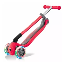 Globber Patinete Primo Rojo Plegable Y Con Luces New