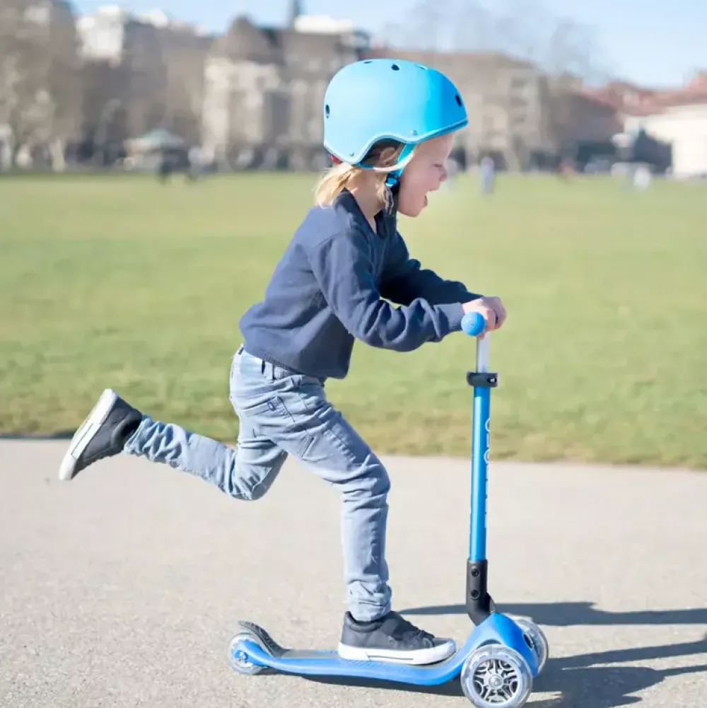 Globber Patinete Primo Rojo Plegable Y Con Luces New