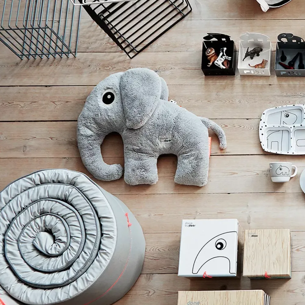 Done by Deer Peluche Grande: Elefante Elphee Gris Fashion