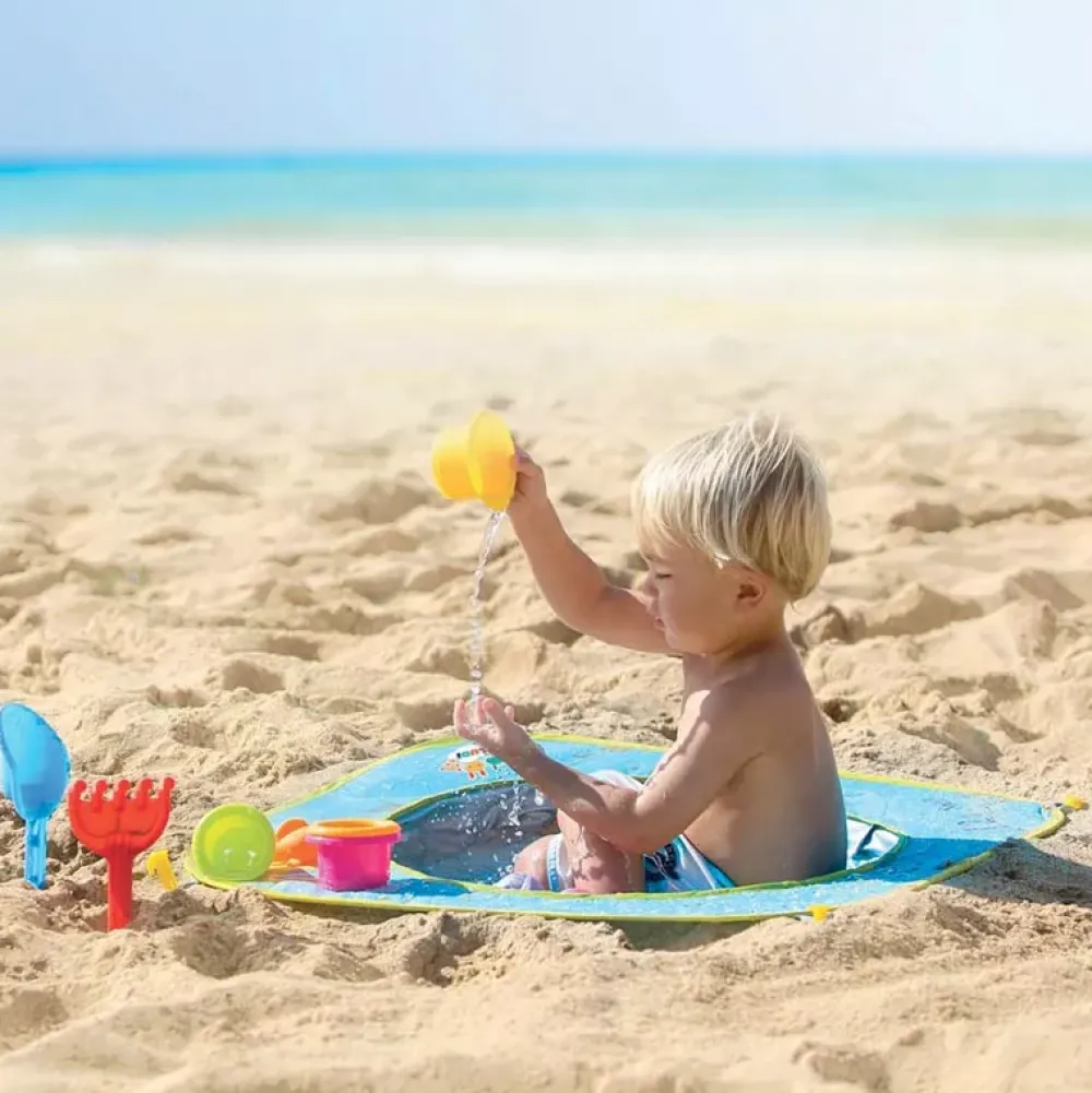 Ludi Piscina Pop-Up Con 8 Juguetes De Playa Flash Sale