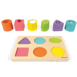 Janod Puzzle De 6 Cubos Sensoriales Hot