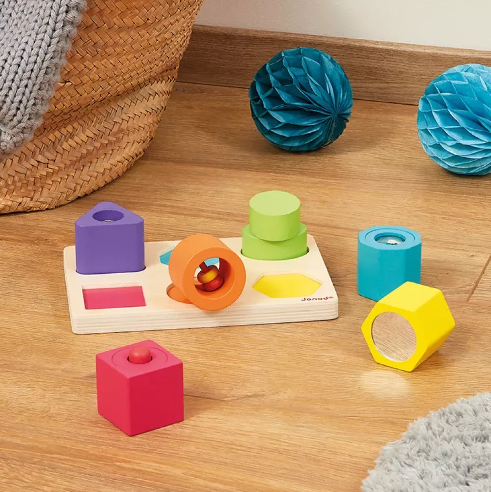 Janod Puzzle De 6 Cubos Sensoriales Hot