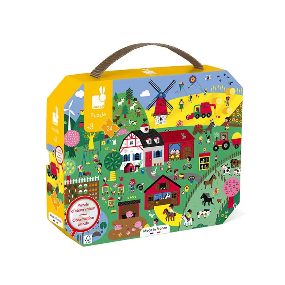 Janod Puzzle De Observacion La Granja: 24 Piezas Store