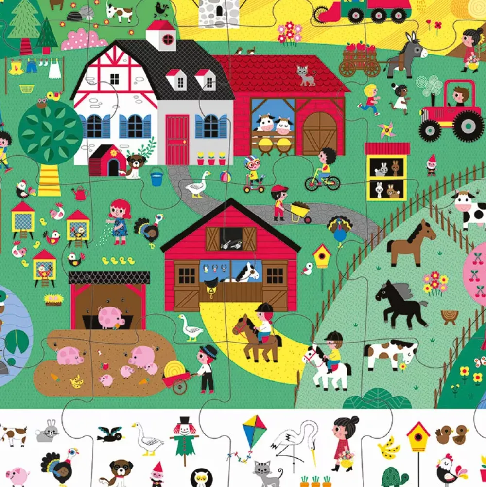 Janod Puzzle De Observacion La Granja: 24 Piezas Store
