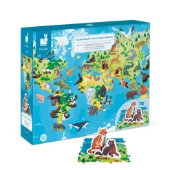 Janod Puzzle Educativo: Animales En Peligro De Extincion Online