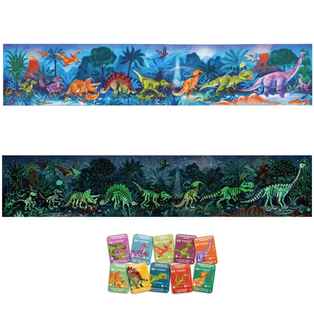Hape Puzzle Fluorescente Dinosaurios New