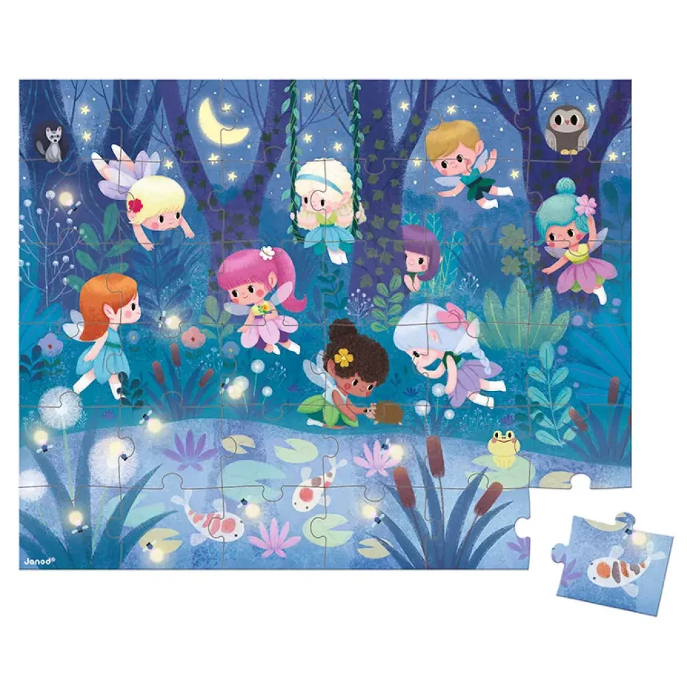 Janod Puzzle Hadas Y Nenufares: 36 Piezas Hot