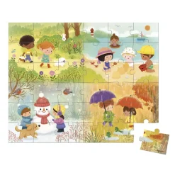 Janod Puzzle Las Estaciones: 36 Piezas Fashion