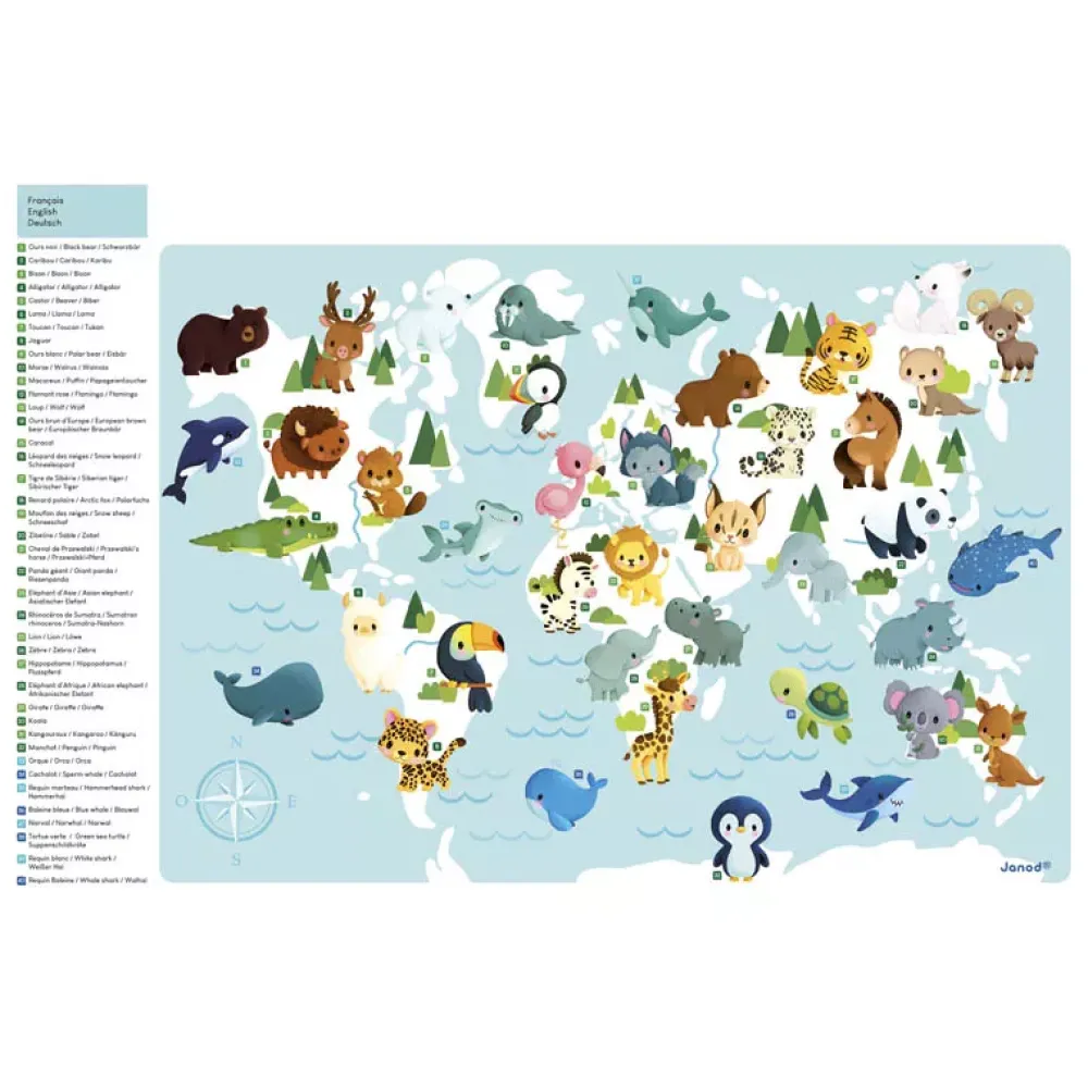 Janod Puzzle Magnetico Minikids Shop
