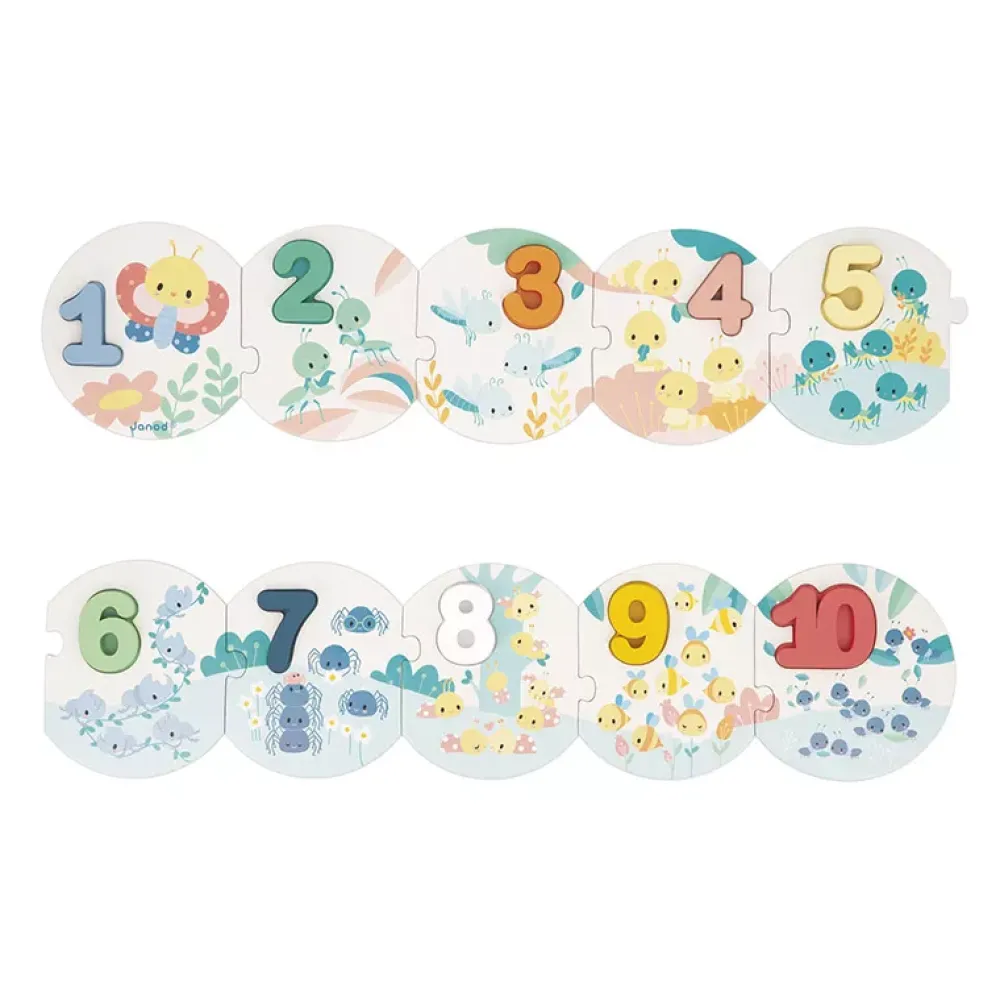 Janod Puzzle Mis Primeros Numeros Pure Outlet