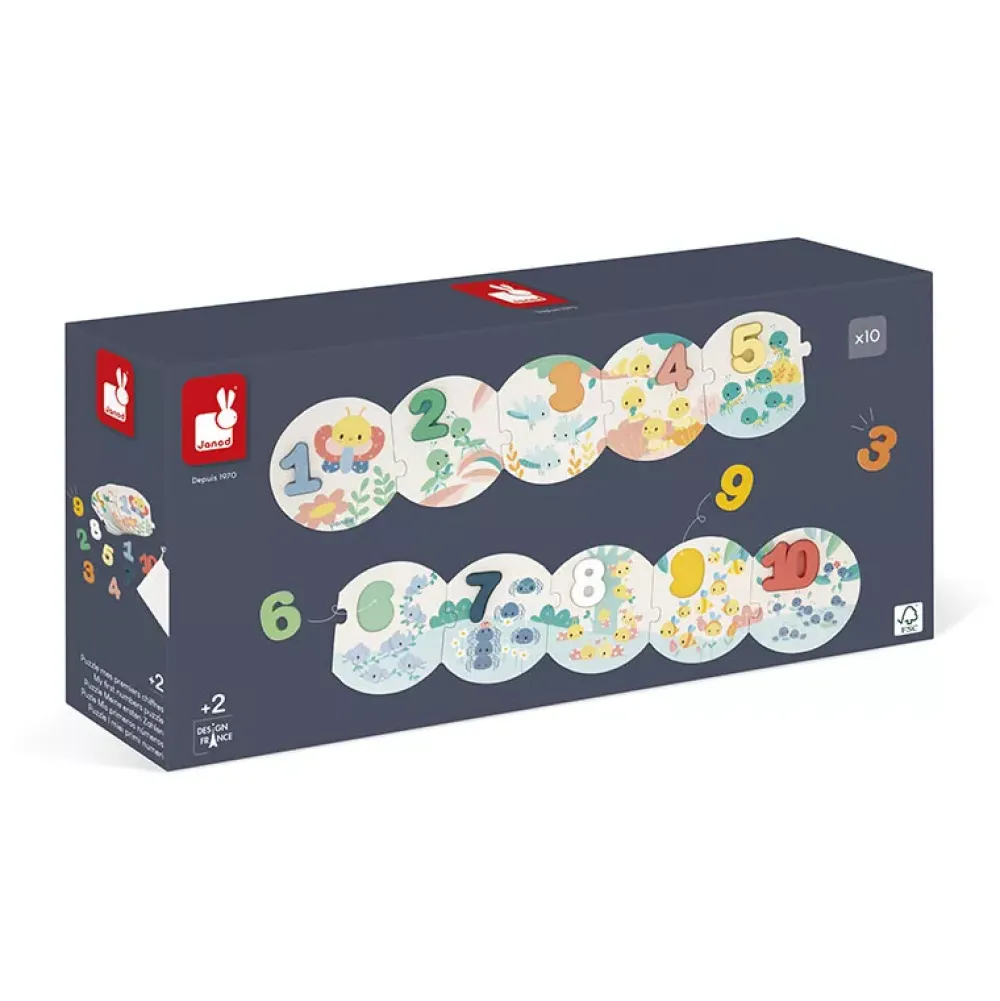 Janod Puzzle Mis Primeros Numeros Pure Outlet
