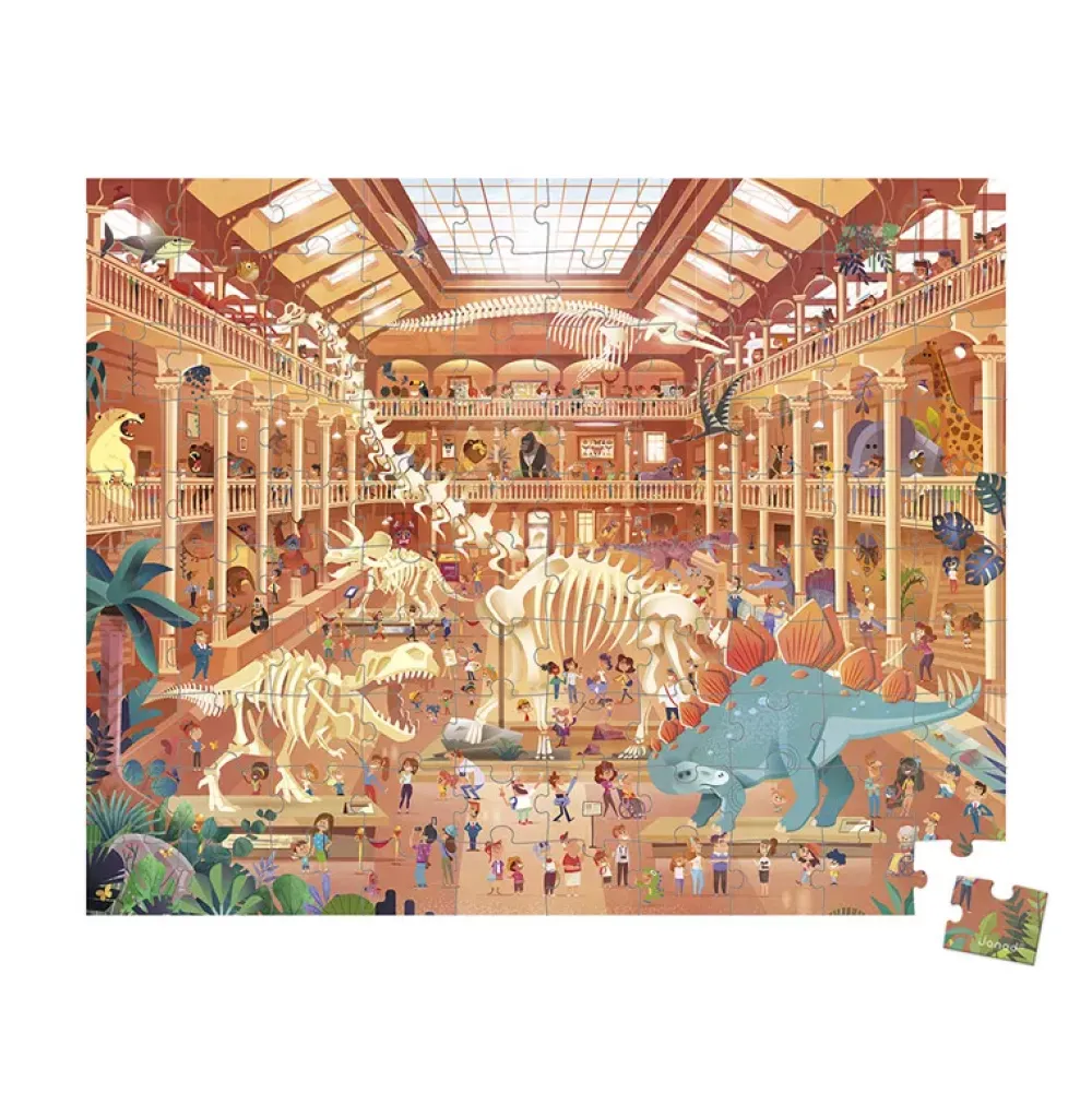 Janod Puzzle Museo De Historia Natural: 100 Piezas New