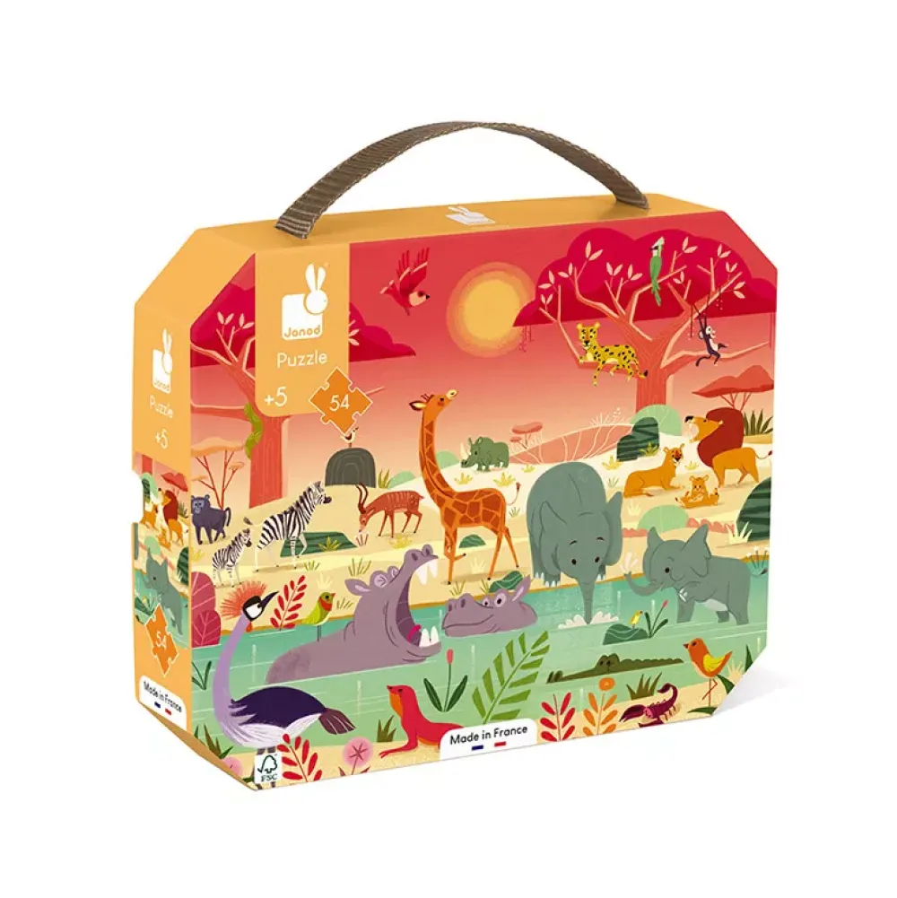 Janod Puzzle Reserva De Animales: 54 Piezas Discount