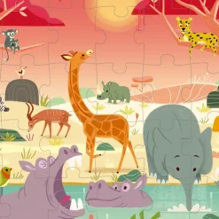Janod Puzzle Reserva De Animales: 54 Piezas Discount