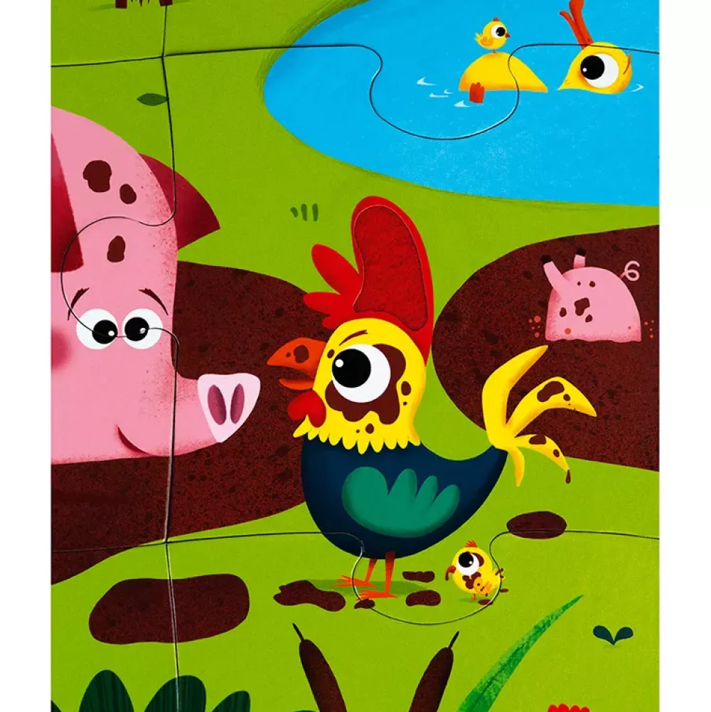 Janod Puzzle Tactil Gigante Animales De La Granja: 20 Piezas Best Sale